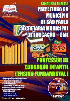 Prefeitura de São Paulo / SP (Professor)-PROFESSOR DE EDUCAÇÃO INFANTIL E ENSINO FUNDAMENTAL I